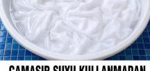 Beyaz çamaşırları beyazlatmak için genellikle çamaşır suyu kullanmak